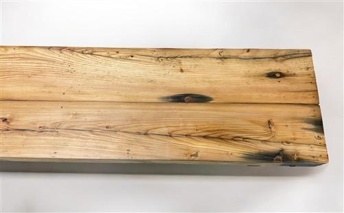 Rustic Folding Bench (96x14.5) Vintage Reclaimed Wood Bench, Farmhouse Seat A108