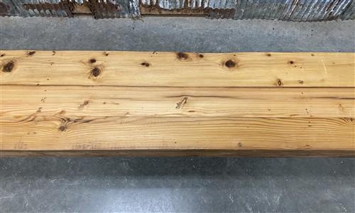 Bench - Rustic Folding Bench (96x14.5) Vintage Reclaimed Wood Bench, Farmhouse Seat A109 by The Old Grainery (Adults, Benc...