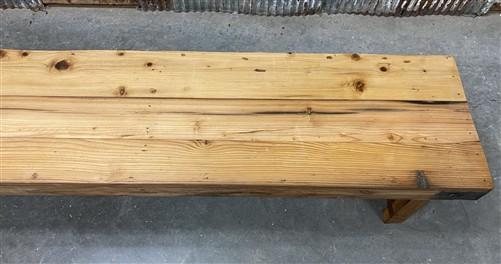 Bench - Rustic Folding Bench (96x14.5) Vintage Reclaimed Wood Bench, Farmhouse Seat A109 by The Old Grainery (Adults, Benc...