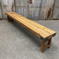 Bench - Rustic Folding Bench (96x14.5) Vintage Reclaimed Wood Bench, Farmhouse Seat A109 by The Old Grainery (Adults, Benc...