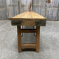 Bench - Rustic Folding Bench (96x14.5) Vintage Reclaimed Wood Bench, Farmhouse Seat A109 by The Old Grainery (Adults, Benc...