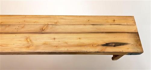 Bench - Rustic Folding Bench (84x14.5) Vintage Reclaimed Wood Bench, Farmhouse Seat, A99 by The Old Grainery (Adults, Benc...