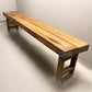 Bench - Rustic Folding Bench (84x14.5) Vintage Reclaimed Wood Bench, Farmhouse Seat, A99 by The Old Grainery (Adults, Benc...