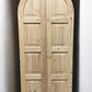 Arched French Double Doors (36x84.5) Panel Doors, European Styled Doors M8A