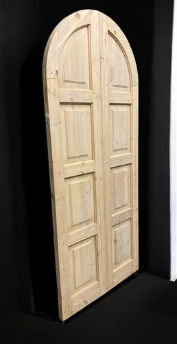 Arched French Double Doors (36x84.5) Panel Doors, European Styled Doors M8A