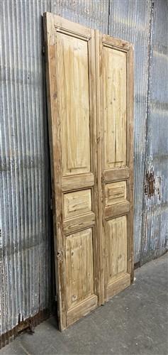 Antique French Double Doors (39.75x92) European Doors, Flat Panel Doors, A638