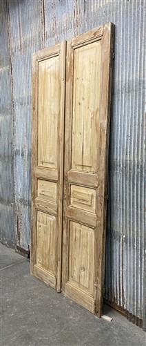 Antique French Double Doors (39.75x92) European Doors, Flat Panel Doors, A638