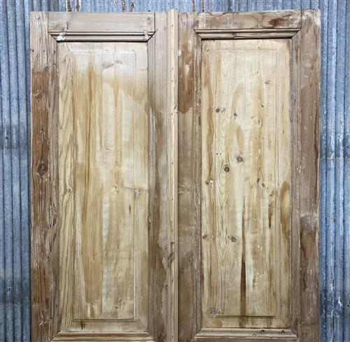 Antique French Double Doors (39.75x92) European Doors, Flat Panel Doors, A638
