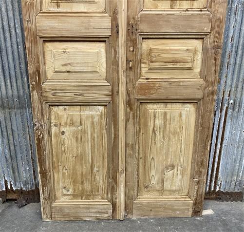 Antique French Double Doors (39.75x92) European Doors, Flat Panel Doors, A638