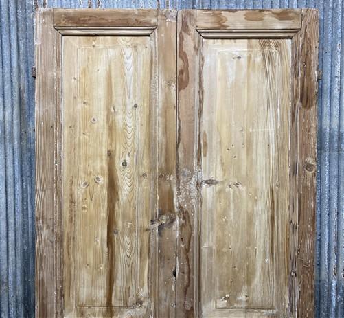 Antique French Double Doors (39.75x92) European Doors, Flat Panel Doors, A638