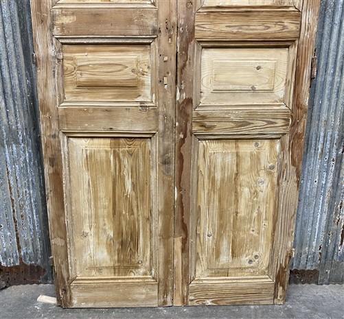 Antique French Double Doors (39.75x92) European Doors, Flat Panel Doors, A638