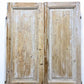 Antique French Double Doors (43.25x93) European Doors, Flat Panel Doors, A639