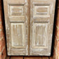 Antique French Double Doors (39.5x94) European Doors, Flat Panel Doors, A640