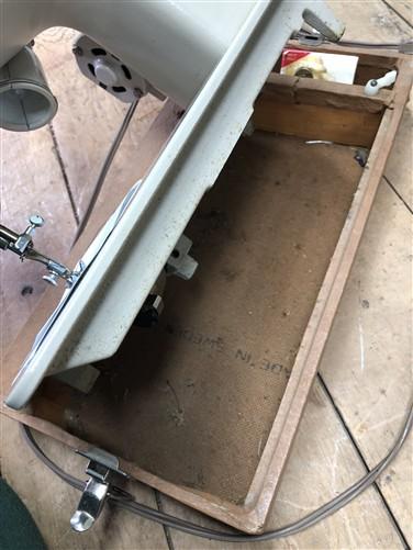 Sewing Machine - Fashion Mate Singer Sewing Machine Vintage Model 237, Pedal & Carry Case, by The Old Grainery (carry case...