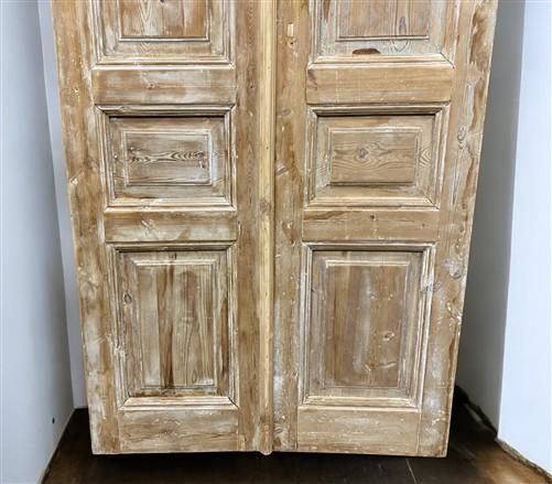 Antique French Double Doors (39x92) European Doors, Flat Panel Doors, A642