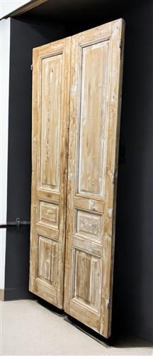 Antique French Double Doors (39x92) European Doors, Flat Panel Doors, A642