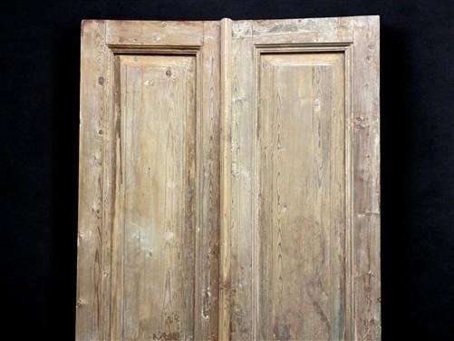 Antique French Double Doors (39.75x92) European Doors, Flat Panel Doors, A643