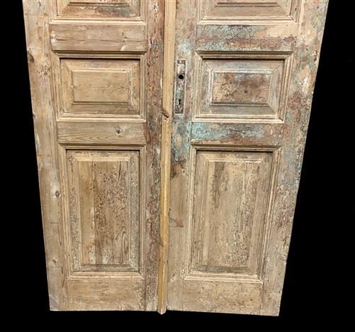 Antique French Double Doors (39.75x92) European Doors, Flat Panel Doors, A643
