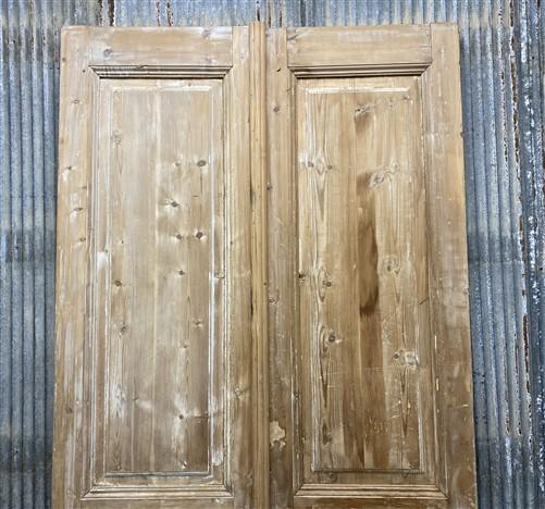 Antique French Double Doors (43.5x98) European Doors, Flat Panel Doors, A644