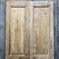 Antique French Double Doors (43.5x98) European Doors, Flat Panel Doors, A644