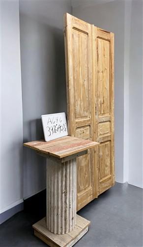 Antique French Double Doors (39.5x92.5) European Doors, Flat Panel Doors, A646