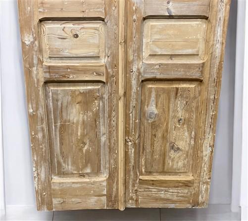 Antique French Double Doors (39.5x92.5) European Doors, Flat Panel Doors, A646