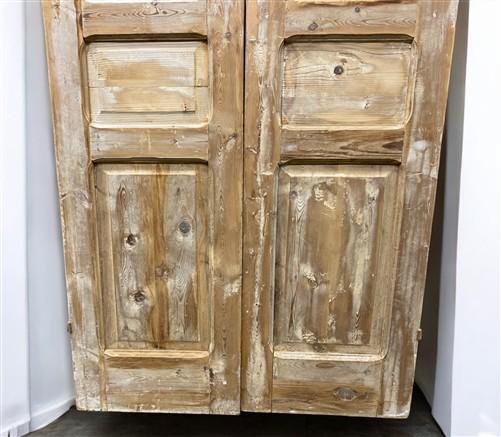Antique French Double Doors (39.5x92.5) European Doors, Flat Panel Doors, A646