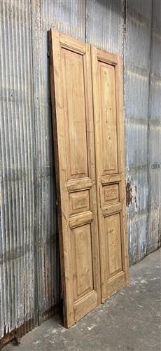 Antique French Double Doors (39x96.5) European Doors, Flat Panel Doors, A638