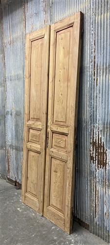 Antique French Double Doors (39x96.5) European Doors, Flat Panel Doors, A638