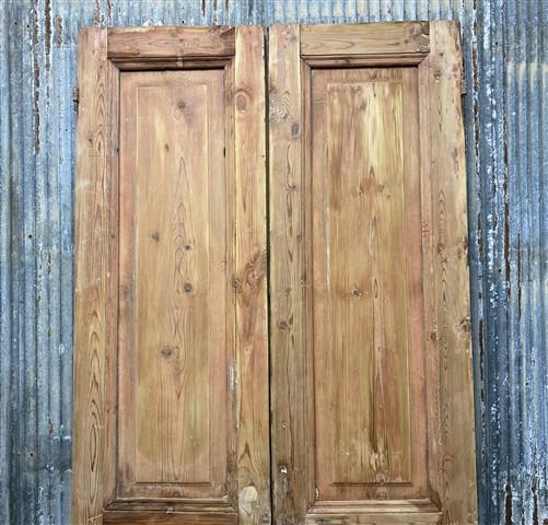 Antique French Double Doors (39x96.5) European Doors, Flat Panel Doors, A638