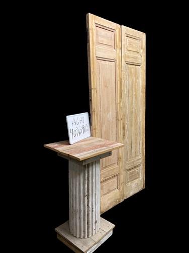 Antique French Double Doors (40.75x90.75) European Doors, Flat Panel Doors, A648