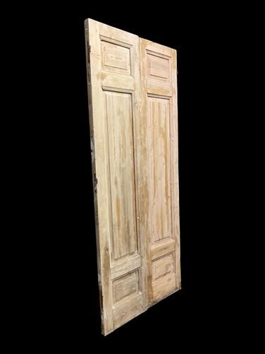 Antique French Double Doors (40.75x90.75) European Doors, Flat Panel Doors, A648