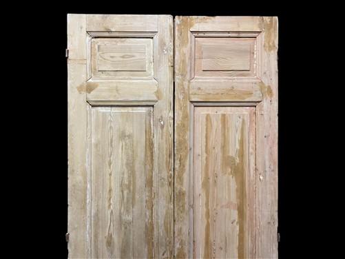 Antique French Double Doors (40.75x90.75) European Doors, Flat Panel Doors, A648
