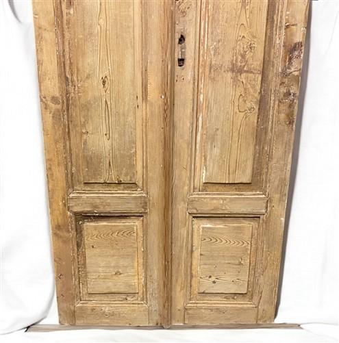 Antique French Double Doors (40x91) European Doors, Flat Panel Doors, A649