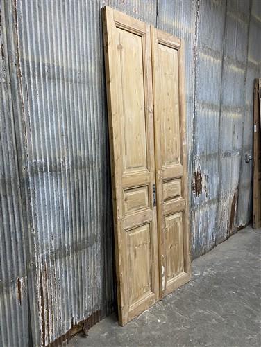Antique French Double Doors (38x94) European Doors, Flat Panel Doors, A650