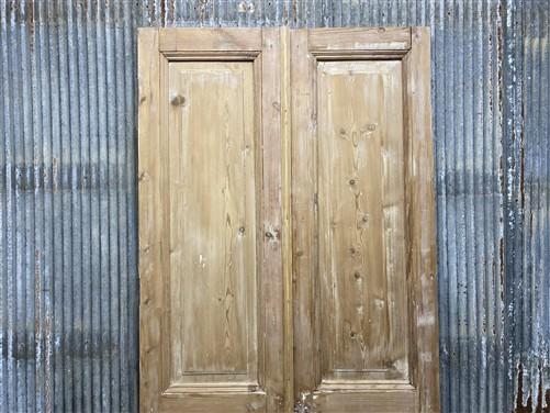 Antique French Double Doors (38x94) European Doors, Flat Panel Doors, A650
