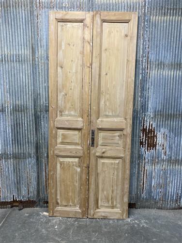 Antique French Double Doors (38x94) European Doors, Flat Panel Doors, A650