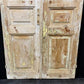 Antique French Double Doors (40.25x90) European Doors, Flat Panel Doors, A651
