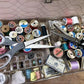 Sewing box - Singer Sewing Machine Attachments, Buttonholer, Zigzagger, Sewing Box Novelties, by The Old Grainery (attachm...