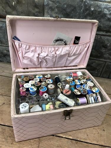 Sewing box - Singer Sewing Machine Attachments, Buttonholer, Zigzagger, Sewing Box Novelties, by The Old Grainery (attachm...