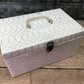 Sewing box - Singer Sewing Machine Attachments, Buttonholer, Zigzagger, Sewing Box Novelties, by The Old Grainery (attachm...