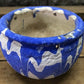 Ozark pottery planter - Ozark Roadside Tourist Pottery, Blue Drip Hanging Pot Planter, Horrine Style D, by The Old Grainer...