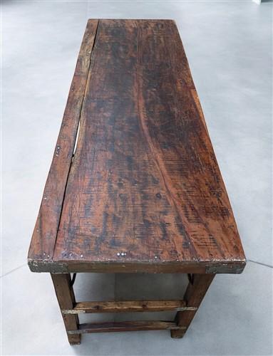 Rustic Folding Table (68.25x21.75) Reclaimed Wood Dining, Kitchen Island B105