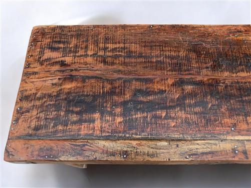Rustic Folding Table (68.25x21.75) Reclaimed Wood Dining, Kitchen Island B105