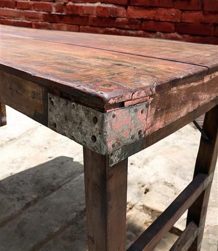 Home & Living > Furniture > Dining Room Furniture > Kitchen & Dining Tables - Rustic Folding Table (68.5x22.5) Reclaimed W...