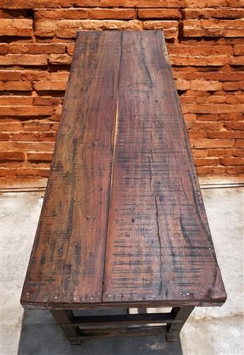 Home & Living > Furniture > Dining Room Furniture > Kitchen & Dining Tables - Rustic Folding Table (68.5x22.5) Reclaimed W...