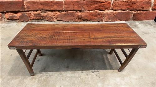 Home & Living > Furniture > Dining Room Furniture > Kitchen & Dining Tables - Rustic Folding Table (68.5x22.5) Reclaimed W...