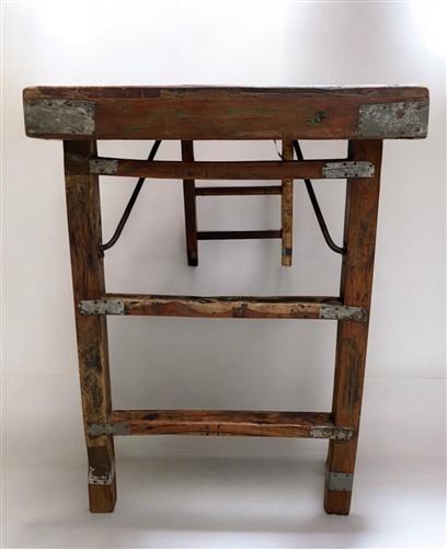 Home & Living > Furniture > Dining Room Furniture > Kitchen & Dining Tables - Rustic Folding Table (67.75x22) Reclaimed Wo...