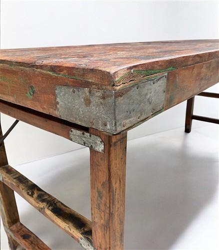 Home & Living > Furniture > Dining Room Furniture > Kitchen & Dining Tables - Rustic Folding Table (67.75x22) Reclaimed Wo...