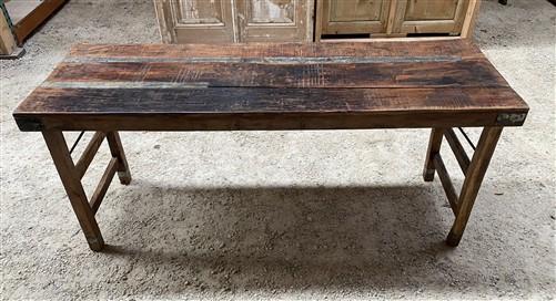 Rustic Folding Table (67.75x22) Dining Room Table Kitchen Island Sofa B1112